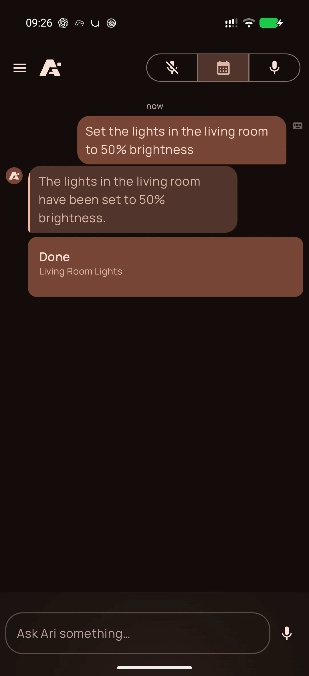 Home Assistant on Android, screenshot 2