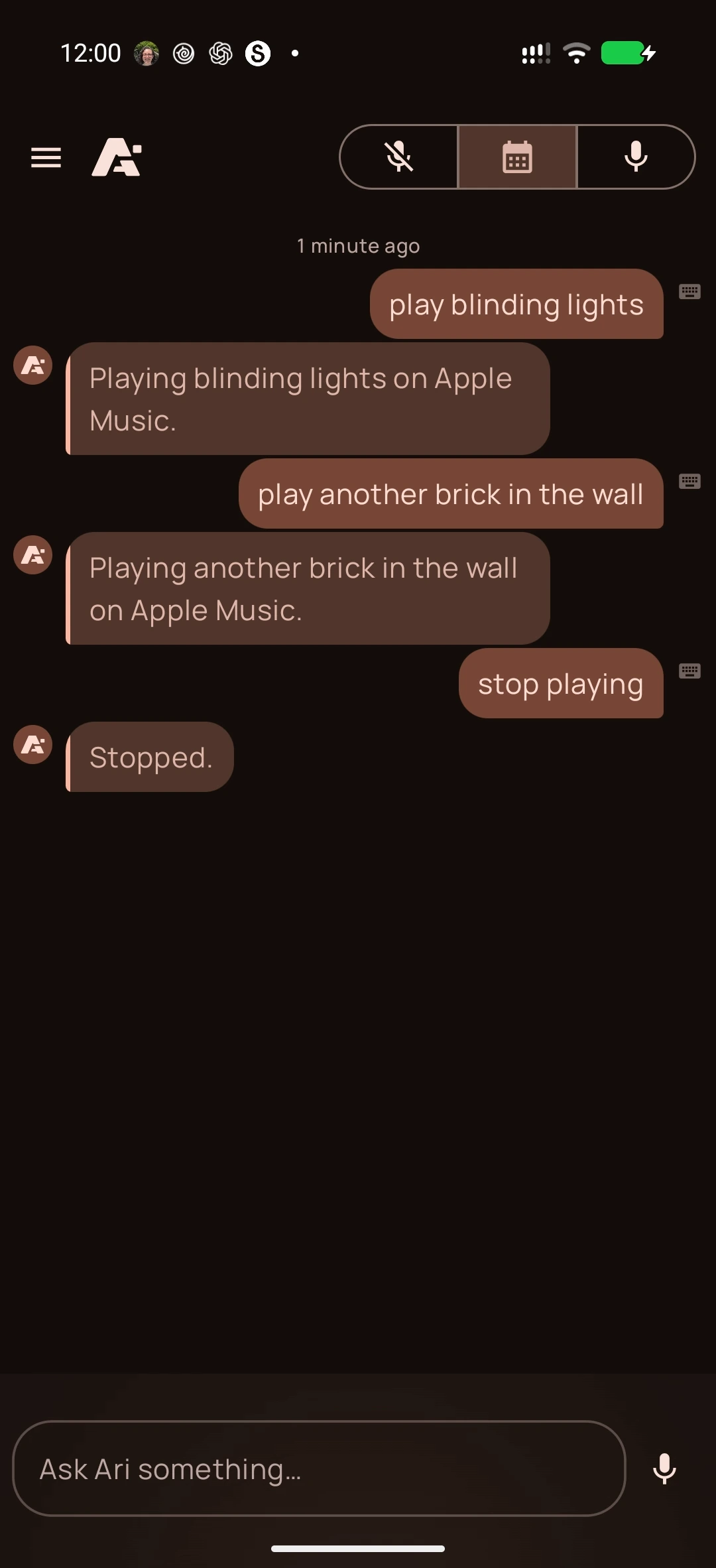 Music on Android, screenshot 2