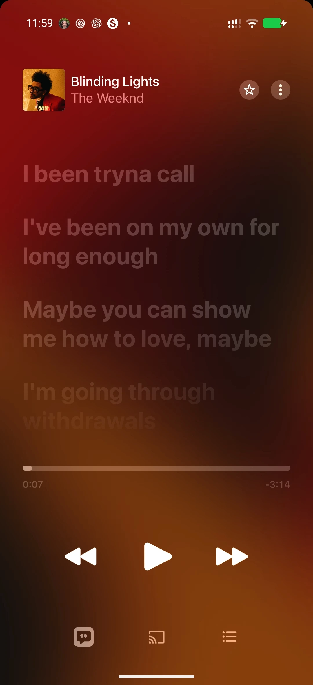 Music on Android, screenshot 3