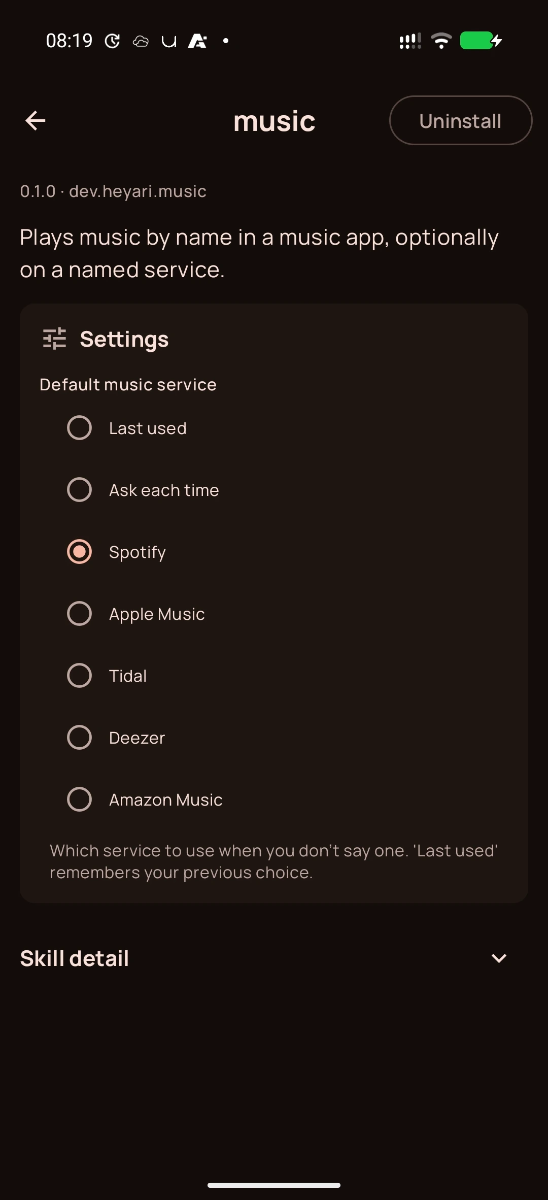 Music on Android, screenshot 4